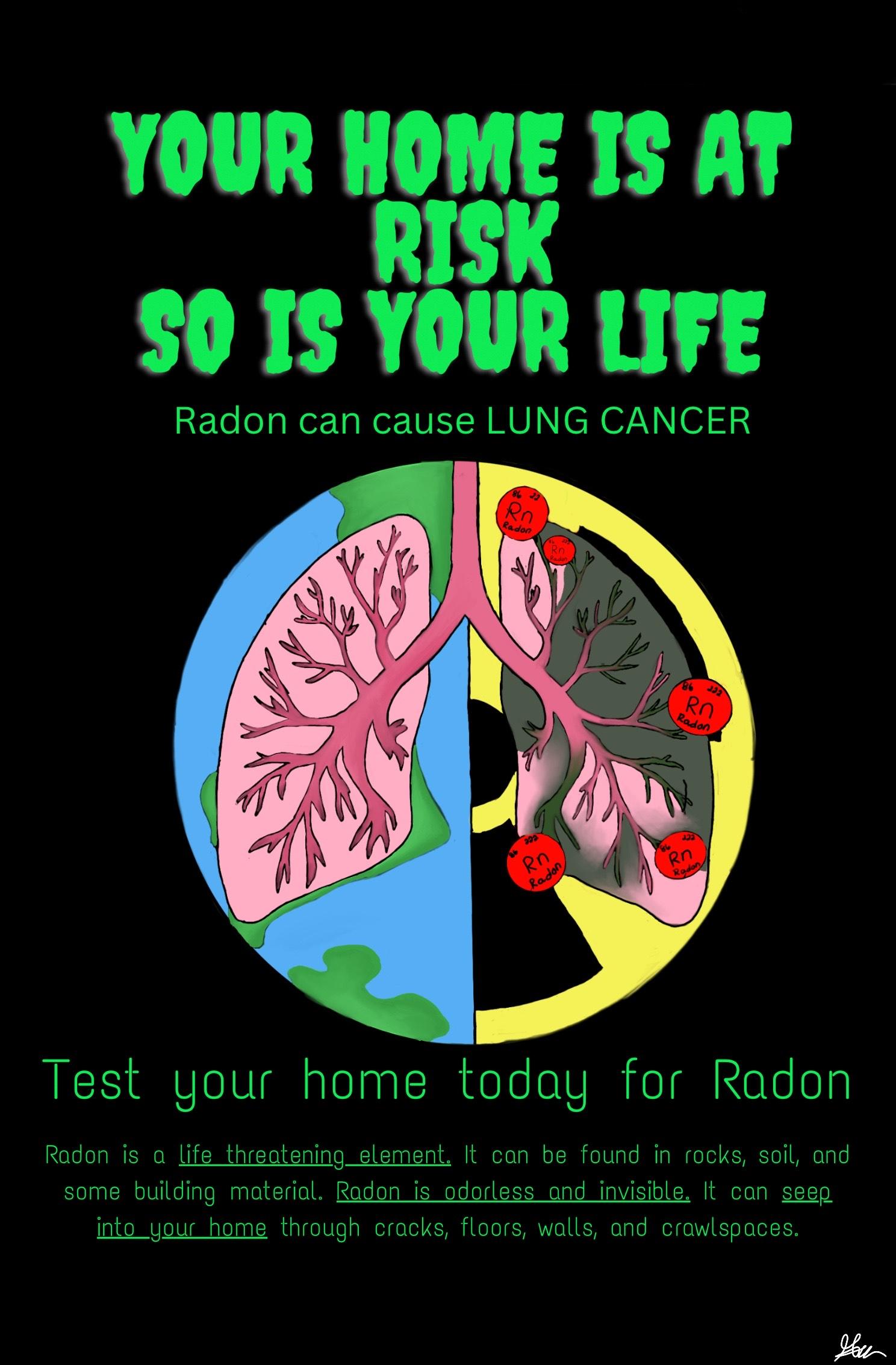 2025 Colorado Radon Poster Contest First Place Winner, Addilyn, Age 13