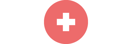 Pink health care icon