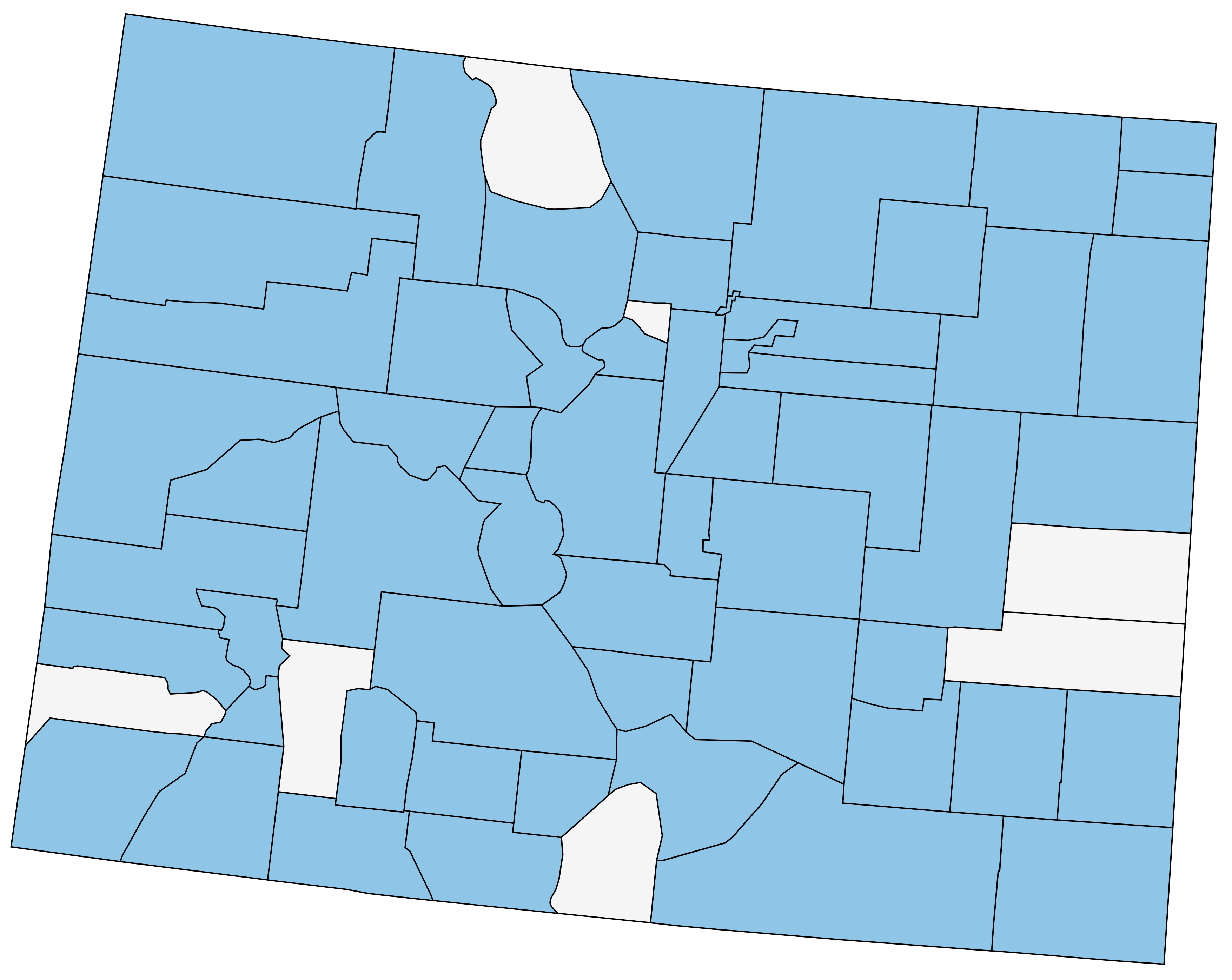Map of counties affected by this strategy (see accordion below for list)