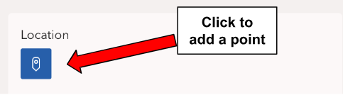 The location button that creates a one-mile buffer map in the Environmental Justice Report Tool.