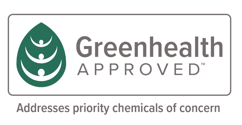 Greenhealth Approved Addresses priority chemicals of concern trademark logo