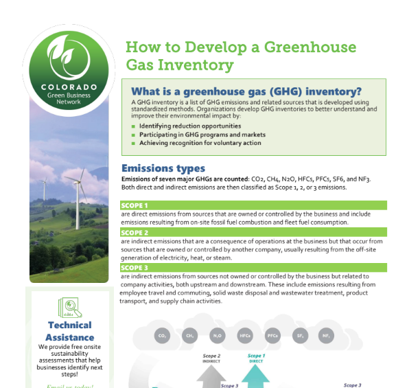 How to develop a greenhouse gas inventory document preview