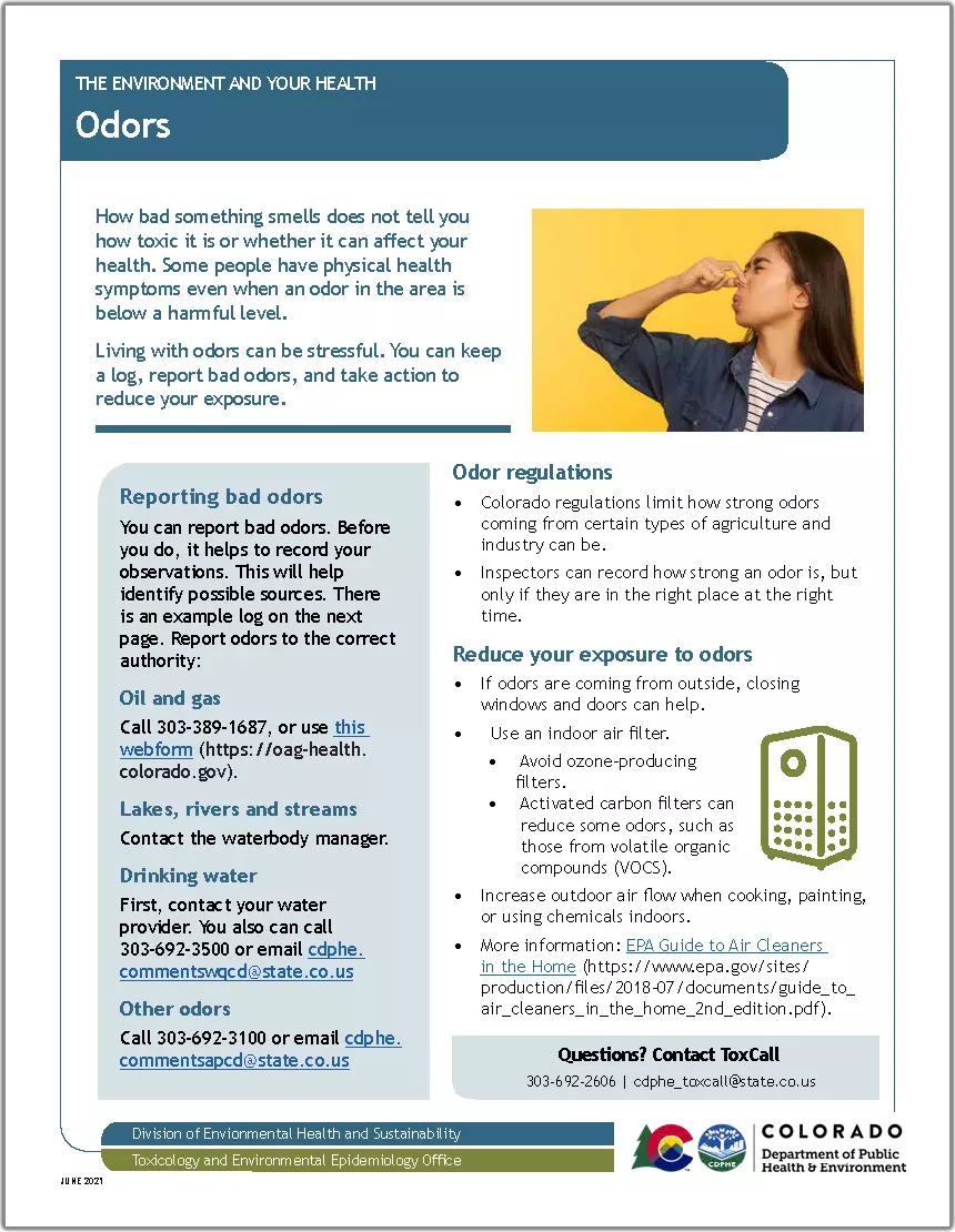 Odors and your health fact sheet