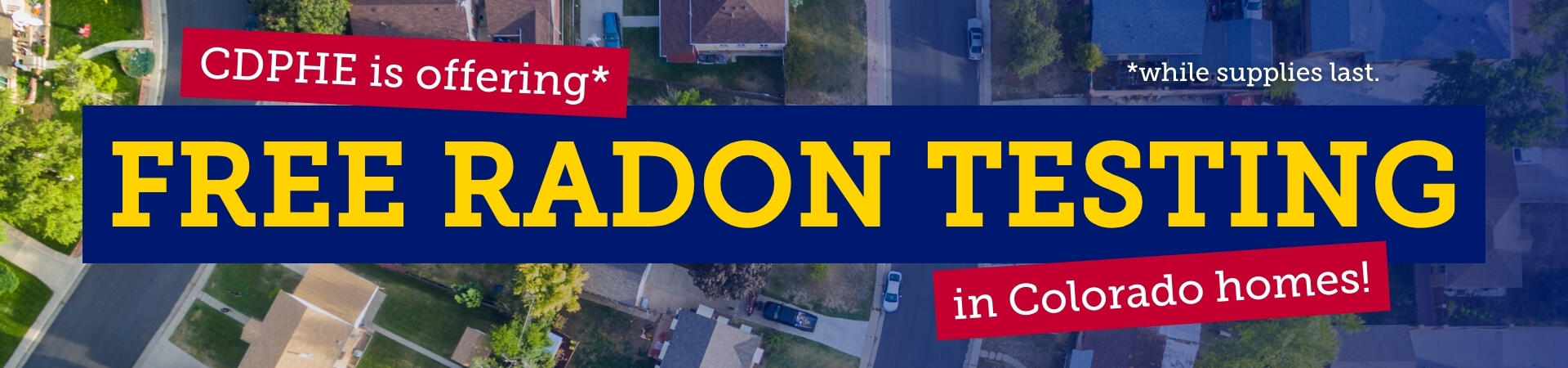 CDPHE is offering free radon testing