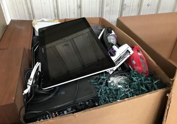 Electronics in a box, for recycling