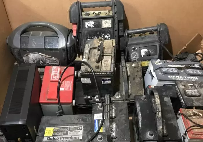 Car batteries in a box
