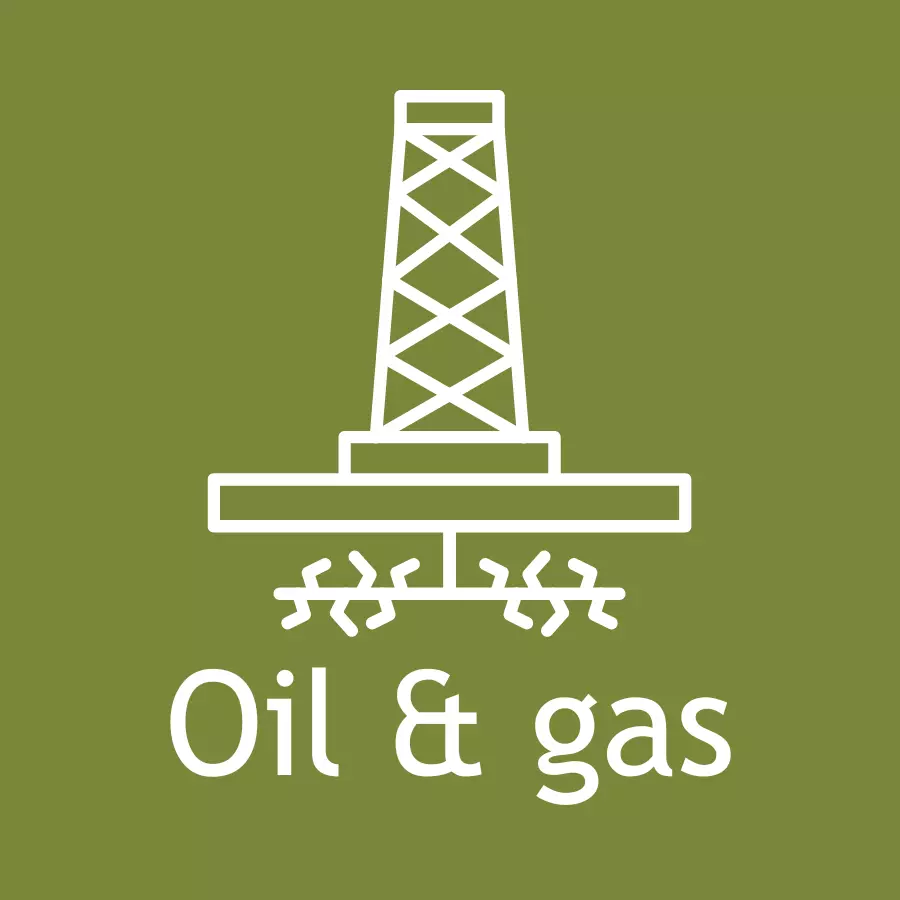 Icon go to the oil and gas and your health page