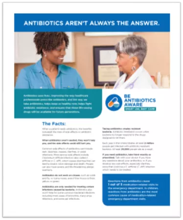 antibiotics not always the answer