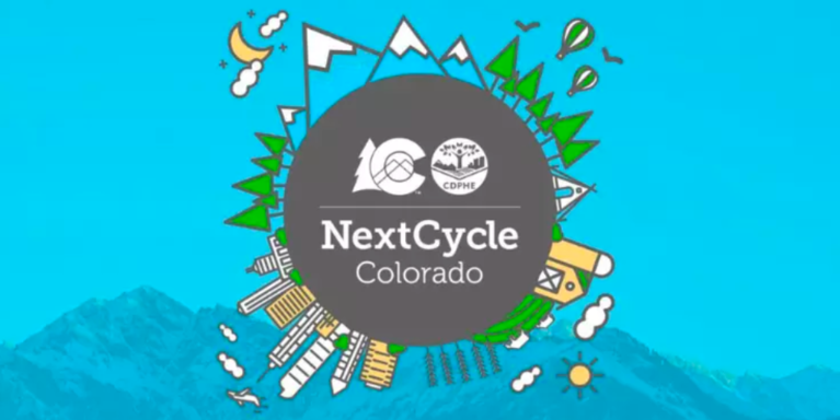 NEXTCYCLE Logo surround by line art of nature