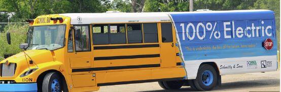 Image of electric school bus