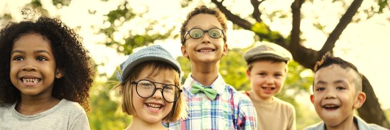 Group of young children