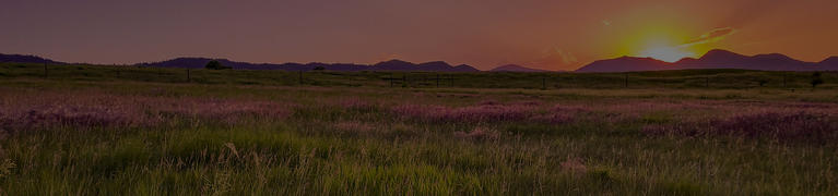 Mead Colorado vista at sunset