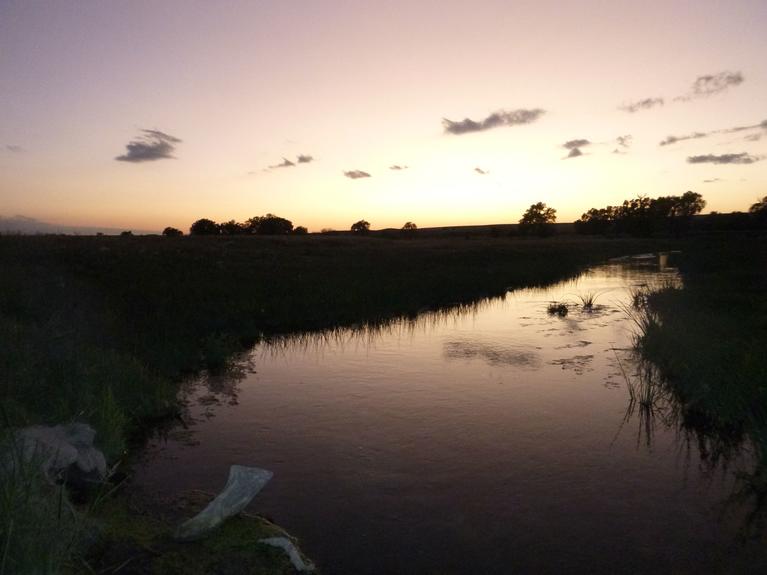 Sunset river