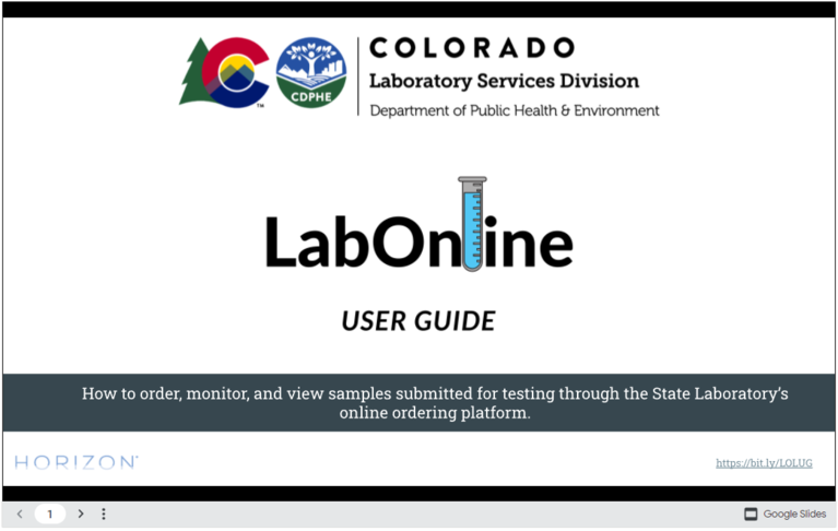 lab user guide screen capture