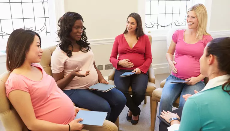 pregnant women in group